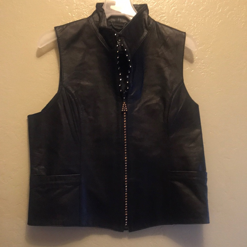Ladies vintage leather vest